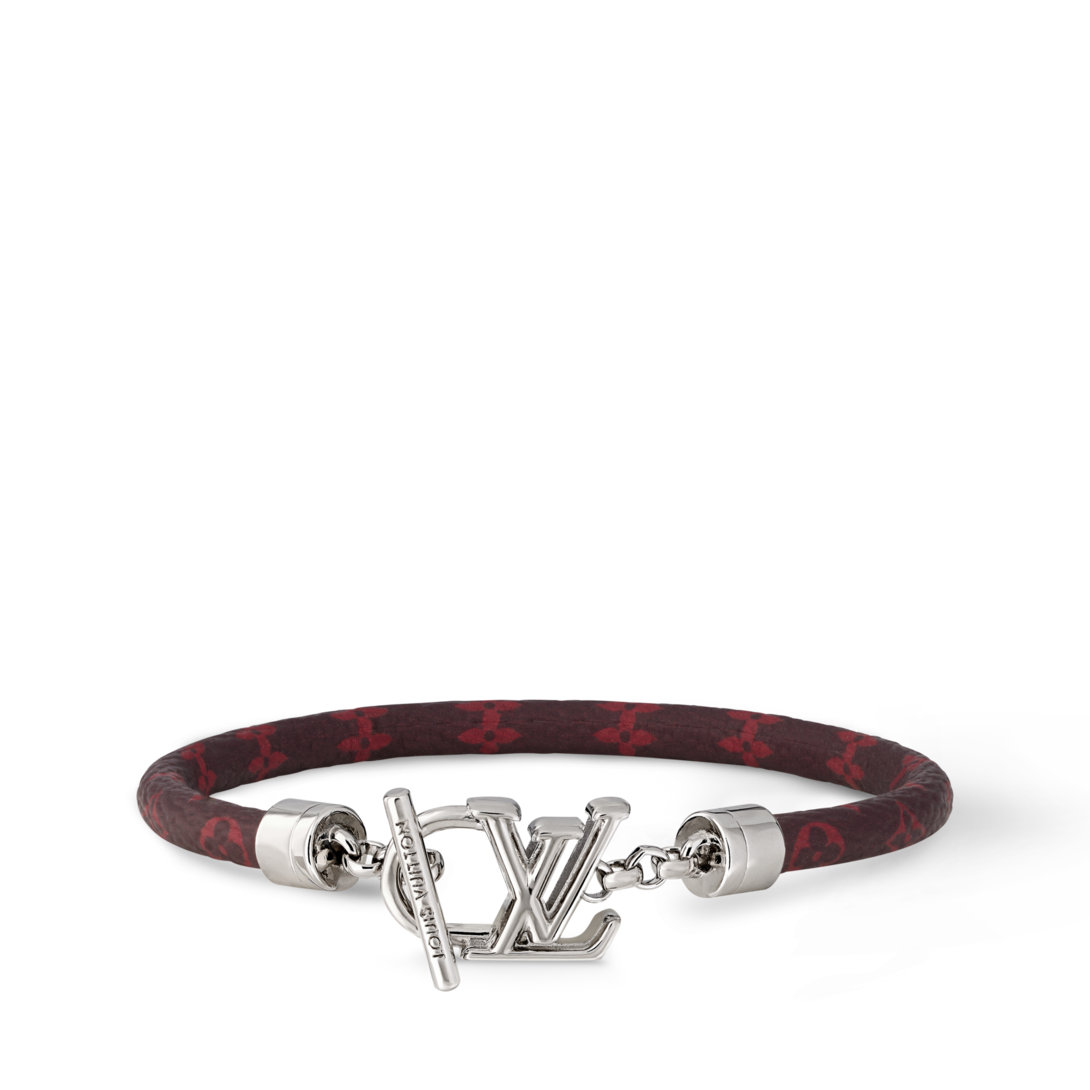 LV Dimension Monogram Leather Bracelet - Fashion Jewelry M4899D